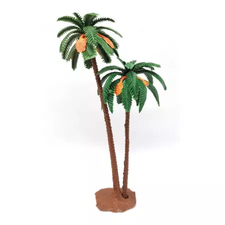 Palmera Doble Miniatura 23 cm en Resina - Decoración Coastal Palmera Doble Miniatura 23 cm en Resina - Decoración Coastal