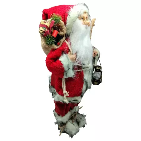 Figura Papa Noel Esquí 45 cm - Decoración Navideña única