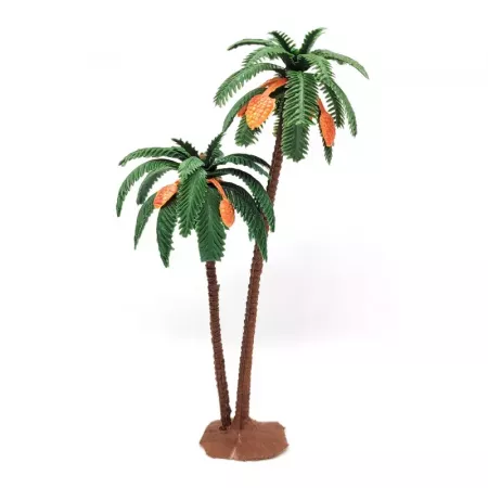 Palmera Doble Miniatura 23 cm en Resina - Decoración Coastal Palmera Doble Miniatura 23 cm en Resina - Decoración Coastal