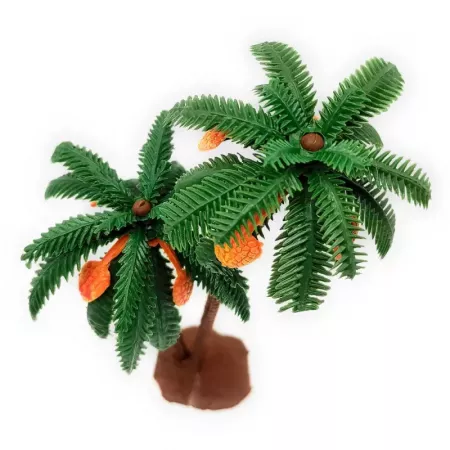Palmera Doble Miniatura 23 cm en Resina - Decoración Coastal Palmera Doble Miniatura 23 cm en Resina - Decoración Coastal