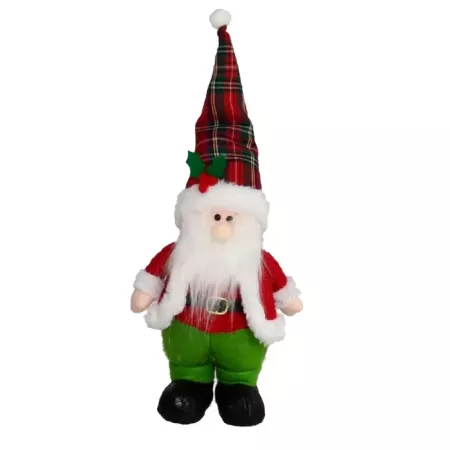 Figura Navideña Decorativa con Gorro 30x18x10 cm