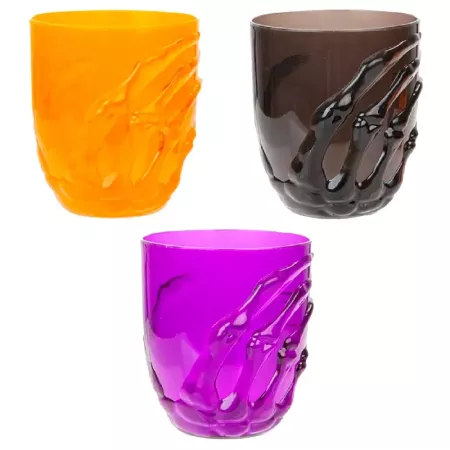 Pack 3 Vasos Mano Esqueleto Halloween - Colores Aleatorios