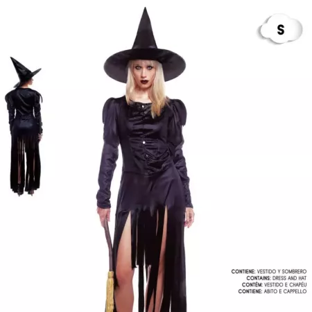 Disfraz Bruja Negra Mujer Talla S | Halloween y Carnaval