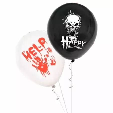 Tradineur - Pack de 40 Globos "Happy Halloween" - Ideal para Fiestas de temáticas terroríficas - Total de 40 Globos - Modelo Sur