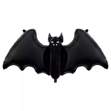 Tradineur - Pack de 4 Globos en forma de murcielago - Ideal para decoración de Halloween - 84 x 63 cm - Color Negro Tradineur - Pack de 4 Globos en forma de murcielago - Ideal para decoración de Halloween - 84 x 63 cm - Color Negro