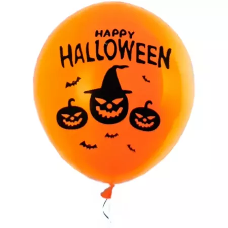 Tradineur - Pack de 40 globos - "Happy Halloween" - Tamaño: 30 cm - Ideales como decoración de tu hogar y celebraciones de Hallo