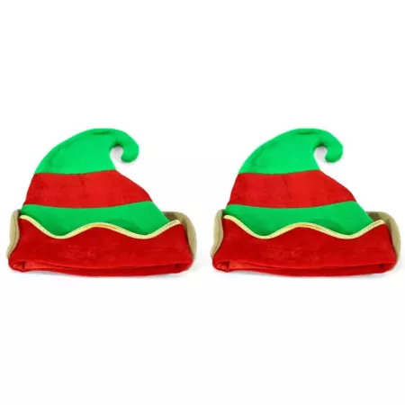 Pack 2 Gorros de Elfo Unisex Rojo y Verde - Navidad 2024 Pack 2 Gorros de Elfo Unisex Rojo y Verde - Navidad 2024