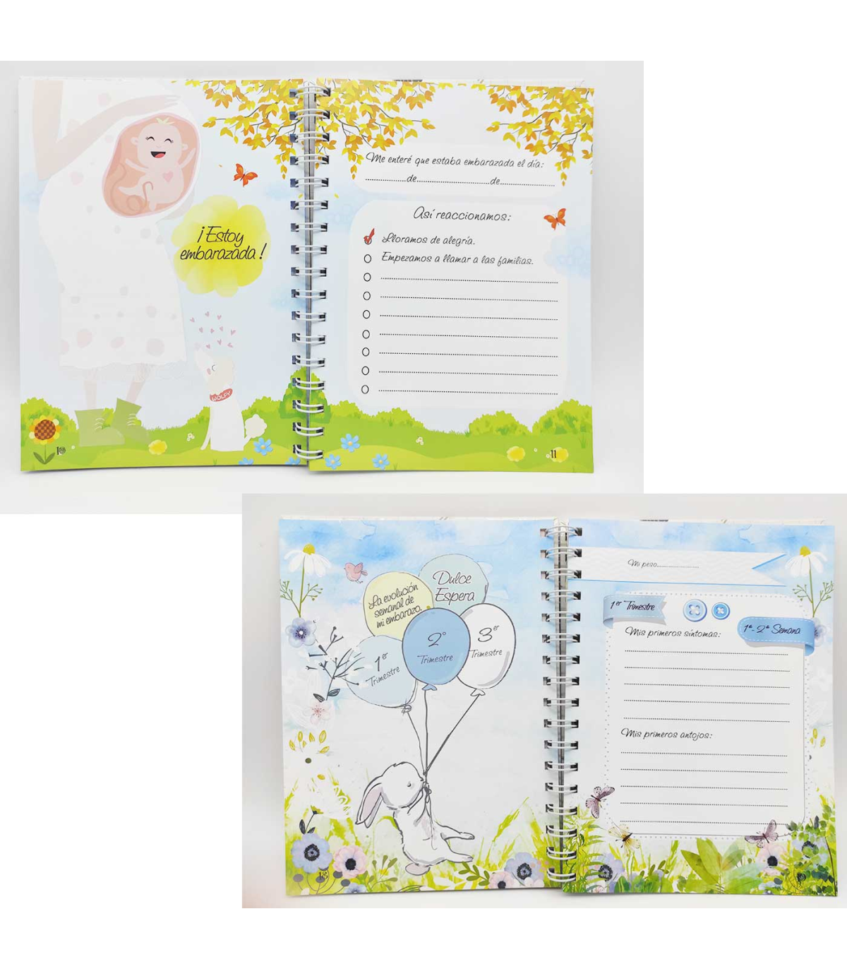 Agenda Embarazo A4. Tapa cartón flexible carton