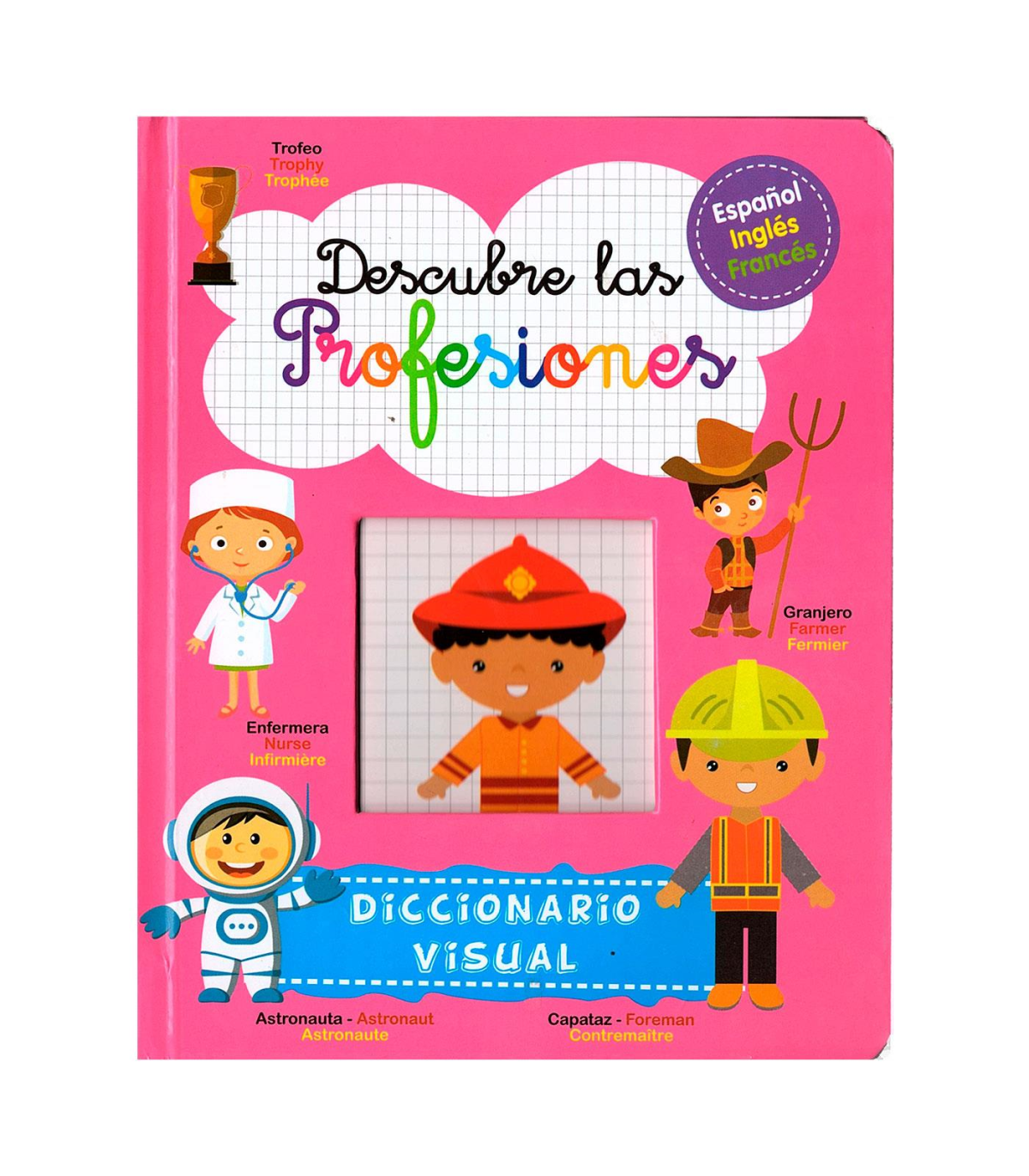 Libro infantil de modelos surtidos de 3 idiomas de 20,5 x 16,6 cm