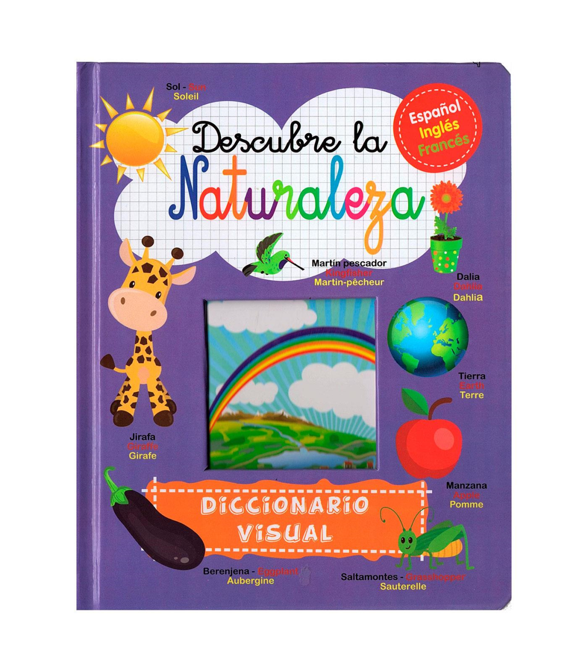 Libro infantil de modelos surtidos de 3 idiomas de 20,5 x 16,6 cm. Cuaderno  divertido para niños, modelos de animales aleatorios