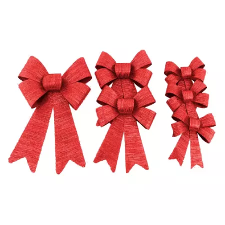 Pack 3 Lazos Navideños Surtidos para Árbol y Regalos