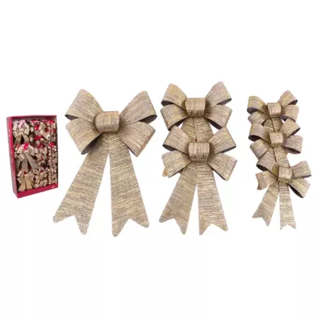 Pack 3 Lazos Navideños Surtidos para Árbol y Regalos