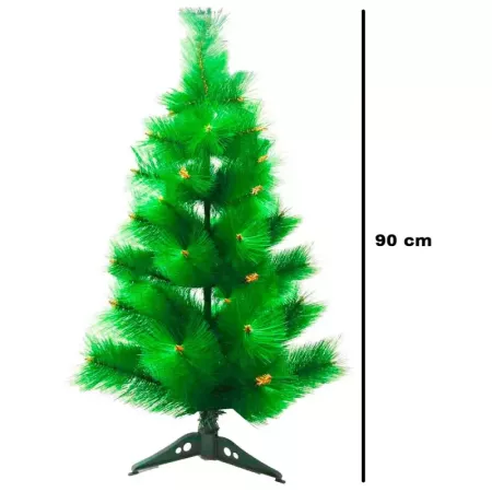 Árbol de Navidad 90 cm pino artificial fácil montaje resistente