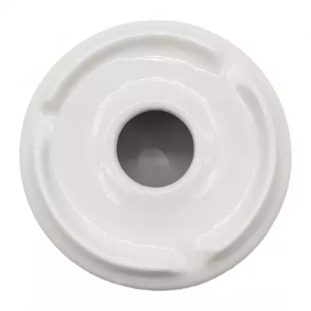 Cenicero cerámico blanco con tapa extraíble 11x6 cm Cenicero cerámico blanco con tapa extraíble 11x6 cm