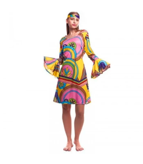 Tradineur - Disfraz de animadora para adulto, poliéster, incluye vestido,  atuendo de carnaval, Halloween, cosplay (Mujer, Talla