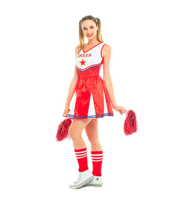 Disfraz mujer de animadora cheerleader