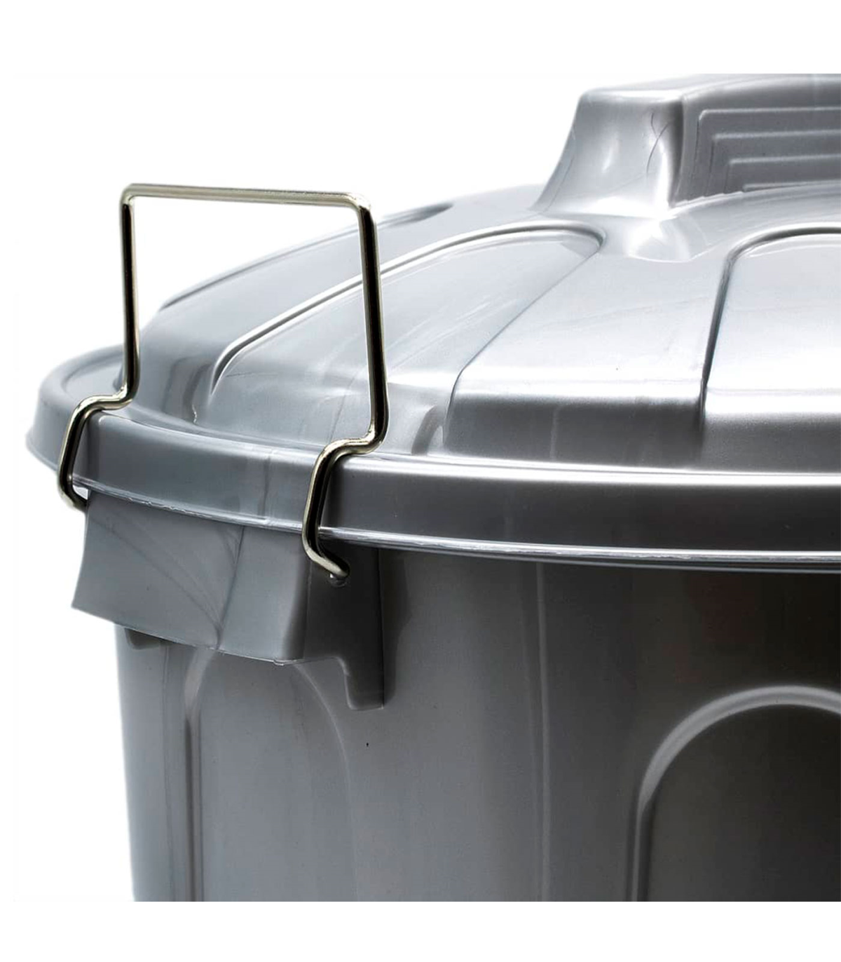 Tradineur - Papelera de acero con pedal y recipiente interior extraíble,  cubo de basura, residuos, reciclaje, baño, oficina, coc