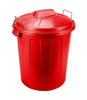 Cubo de basura metálico para reciclaje con 2 compartimentos de 2 x