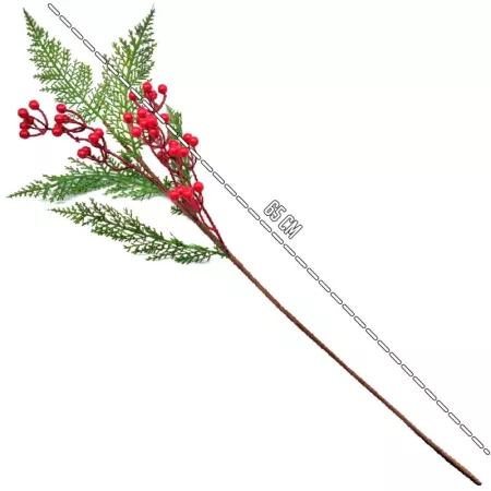 Pack 2 Varas Pino con Acebo Navidad 65 cm Surtido Pack 2 Varas Pino con Acebo Navidad 65 cm Surtido