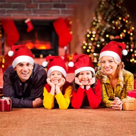Pack 12 Gorros Papá Noel Adulto Navidad Fiestas Carnaval