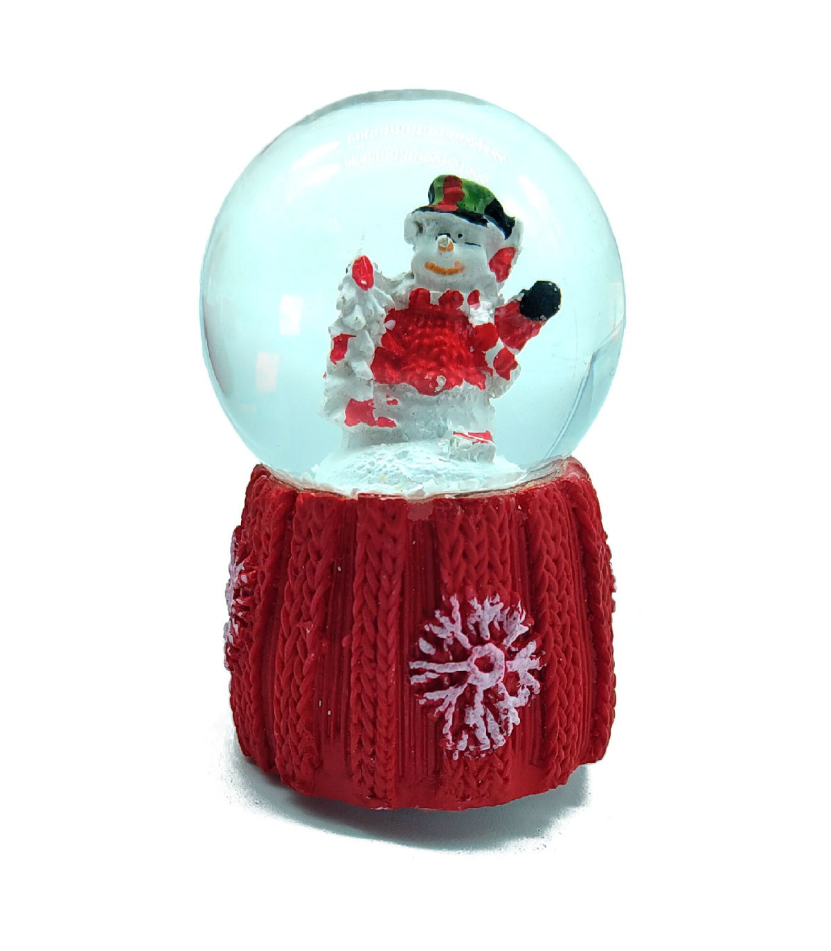 Tradineur - Bolas de nieve decorativa con luz - Fabricado en plástico -  Decoración para temporada Navideña - Ø 5 x 7,5 cm - Mode