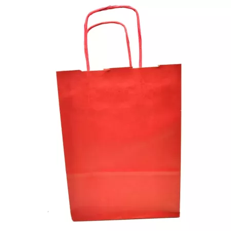 Pack 50 Bolsas Kraft Rojas 32x40 cm para Regalos Navidad