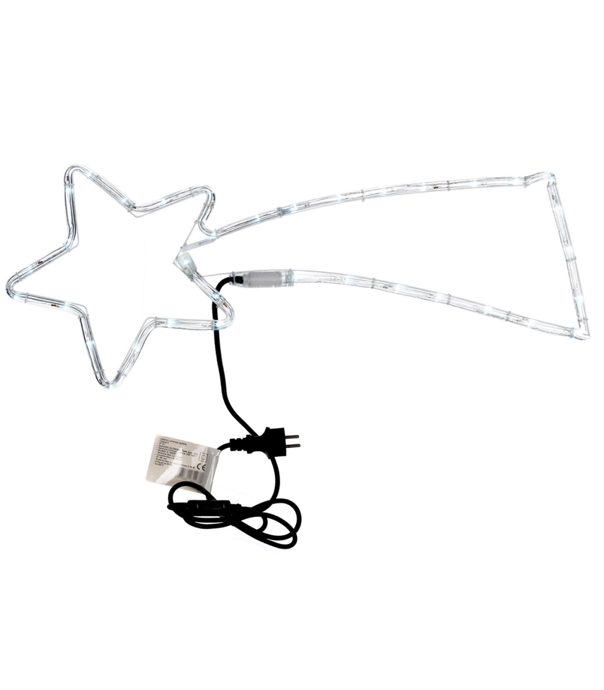 Tradineur - Lámpara de estrella de plástico, luz nocturna infantil