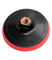 Tradineur - Disco/plato para lijadora - Soporte 125 mm - compatible con pulidoras y amoladores angulares con rosca de 14 mm - 12000 RPM - Color aleatorio