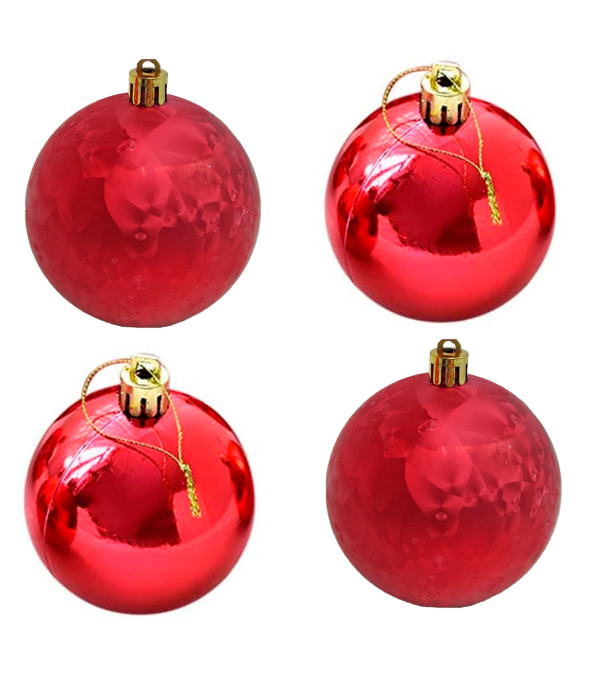 Esferas rojas de Navidad grandes de 4.0 pulgadas, adornos de decoración de  árbol de Navidad, bolas colgantes inastillables para cumpleaños, Halloween