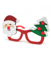 Gafas navideñas festivas con purpurina brillante, complemento para celebraciones, fiestas de disfraces, navidad, niños y adultos, modelo aleatorio