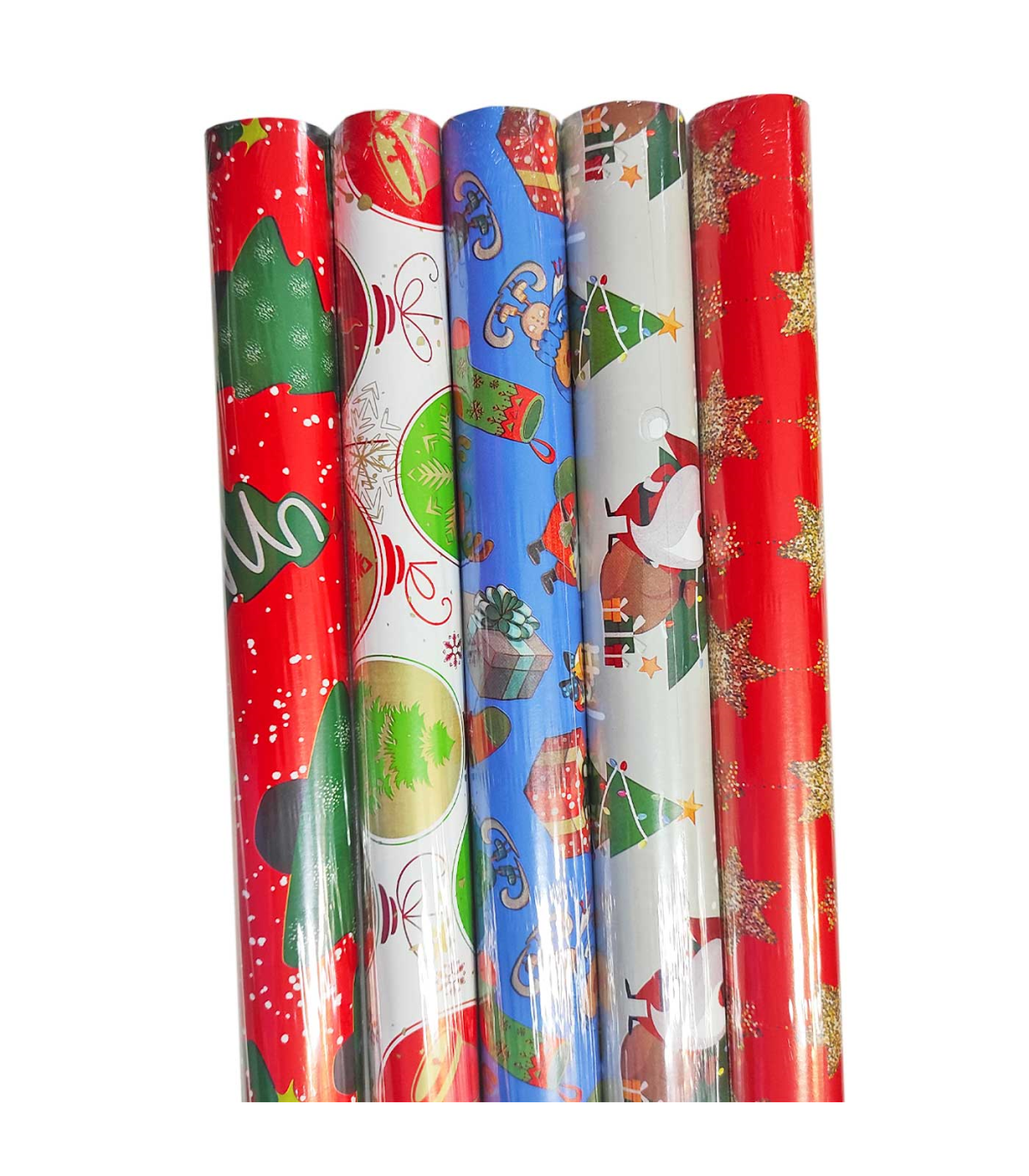 Tradineur - Pack de 5 rollos de papel de regalo, modelo Infantil, láminas,  hojas para envolver regalos, cumpleaños, Navidad, 70