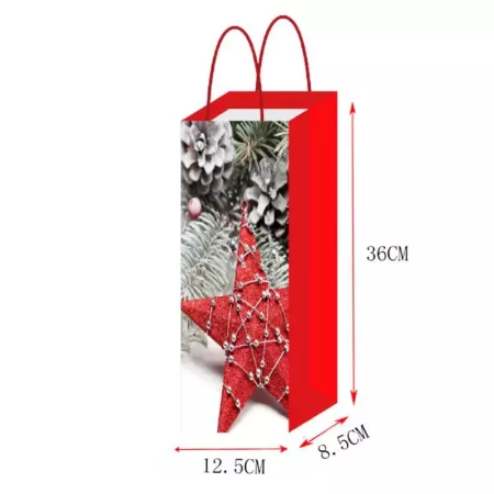 Pack 12 Bolsas de Papel para Botella de Vino – Navidad Pack 12 Bolsas de Papel para Botella de Vino – Navidad