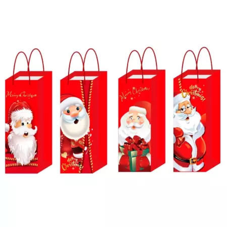 Pack 12 Bolsas de Papel para Botella de Vino - Regalo Navidad