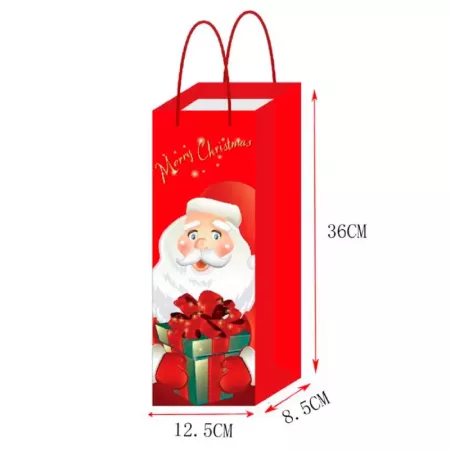 Pack 12 Bolsas de Papel para Botella de Vino - Regalo Navidad