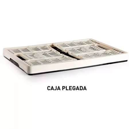 Caja plegable multiusos 32L resistente con asas – azul/rojo/verde Caja plegable multiusos 32L resistente con asas – azul/rojo/verde
