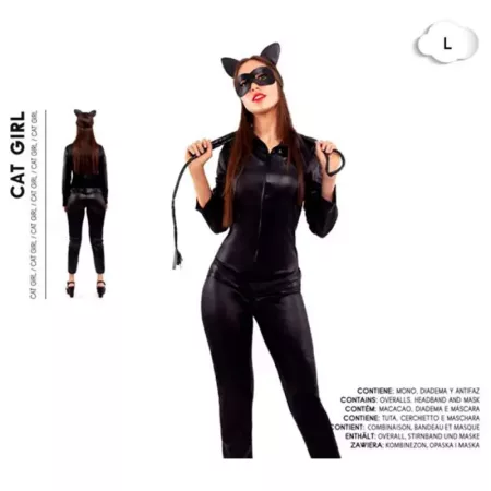 Disfraz Cat Girl Mujer Talla L - Carnaval, Halloween, Cosplay