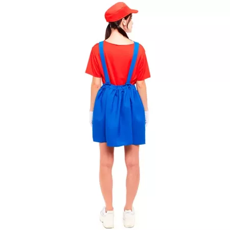 Disfraz Fontanera Roja Mujer S Carnaval Halloween Cosplay