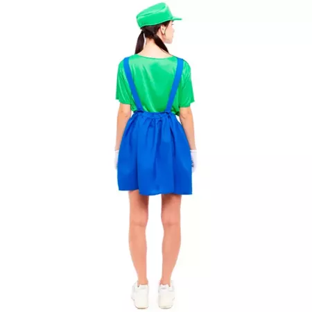 Disfraz Fontanera Verde Mujer L | Carnaval Halloween Cosplay