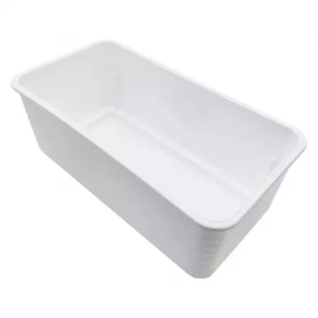 Jardinera rectangular blanca 10x24,7x13 cm, resistente y versátil Jardinera rectangular blanca 10x24,7x13 cm, resistente y versátil