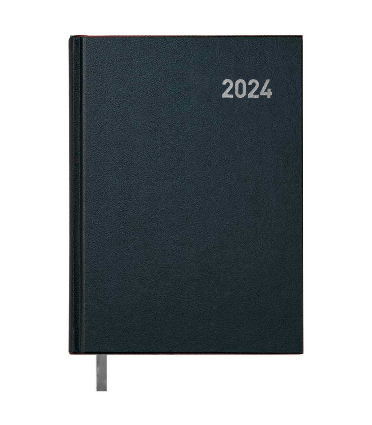 Tradineur - Agenda 2024 con tapa dura, modelo París, vista día página,  enero a diciembre, cinta marcapáginas, planificador anual