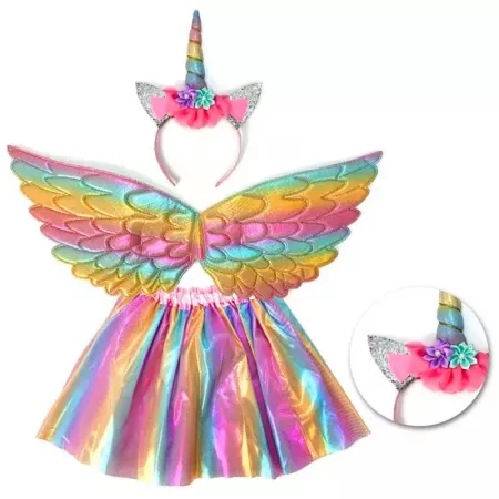 Disfraz Infantil Unicornio 3 Piezas para Niña 12 Años