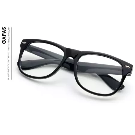 Tradineur - Pack de 3 gafas de oficinista para carnaval, plástico, complemento para disfraz, Halloween, cosplay, fiestas (Adulto Tradineur - Pack de 3 gafas de oficinista para carnaval, plástico, complemento para disfraz, Halloween, cosplay, fiestas (Adulto