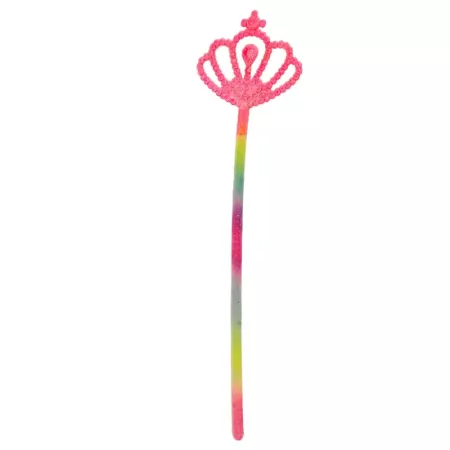 Tradineur - Pack de 2 varitas de colores, plástico, complementos para disfraces de hada, carnaval, Halloween, cosplay, fiestas (