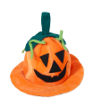 Tradineur - Sombrero de calabaza para Halloween - Fabricado en poliéster - Complemento para disfraces de carnaval - 19 x 32 x 32 cm