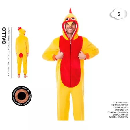 Disfraz de Gallo Adulto con Capucha | Carnaval y Halloween S