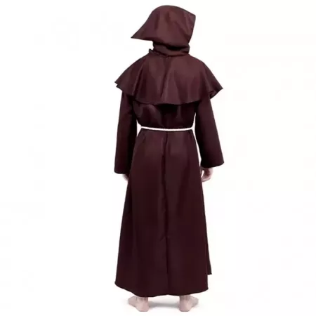Disfraz de Monje Marrón Adulto M para Halloween y Cosplay