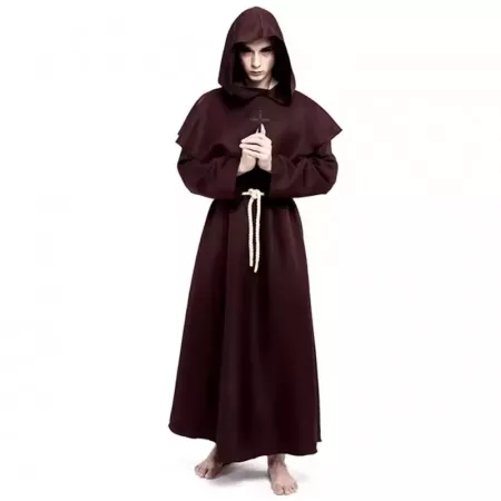Disfraz Monje Marrón Adulto L | Halloween, Carnaval y Cosplay