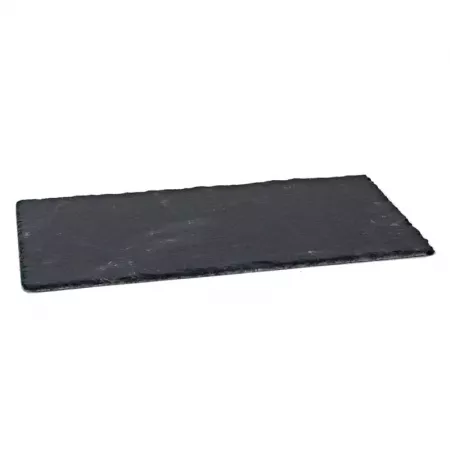 Bandeja de pizarra natural 20x13 cm con protectores antideslizantes Bandeja de pizarra natural 20x13 cm con protectores antideslizantes