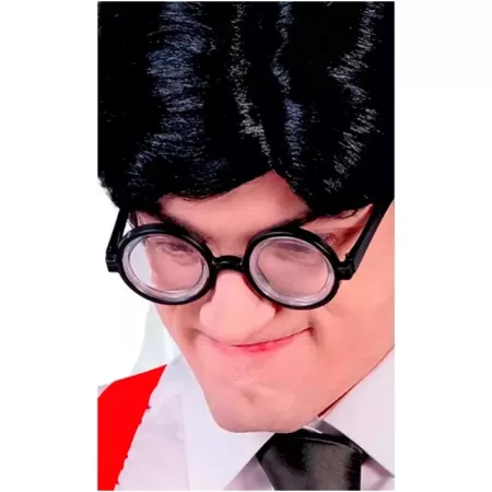 Tradineur - Pack de 4 gafas de empollón para jóvenes y adultos, complementos de disfraces para carnaval, halloween u otras celeb