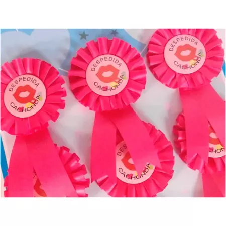 Tradineur - Pack de 6 chapas de despedida de soltera con la frase "Despedida Cachonda" - Fabricado en Plástico - Ideal para fies